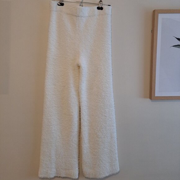 Womens Aerie Teddy Knit Wide leg Lounge Pants - Picture 1 of 5